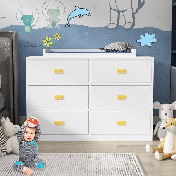 Isabelle & Max™ Baby Changing Table Dresser With 6 Drawers & Reviews